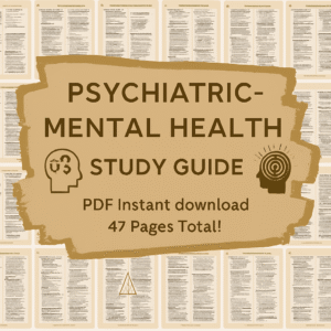 PsychiatricMental Health Study Guide |