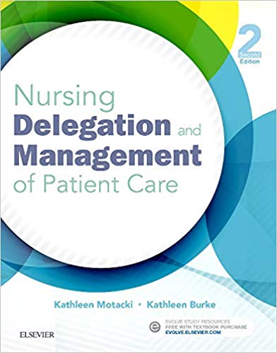 Nursing Delegation And Management of Patient Care 2nd Edition By Motacki RN MSN - Test Bank