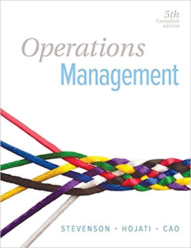 Operations Management 5th Edition Canadian By William J. Stevenson - Test Bank