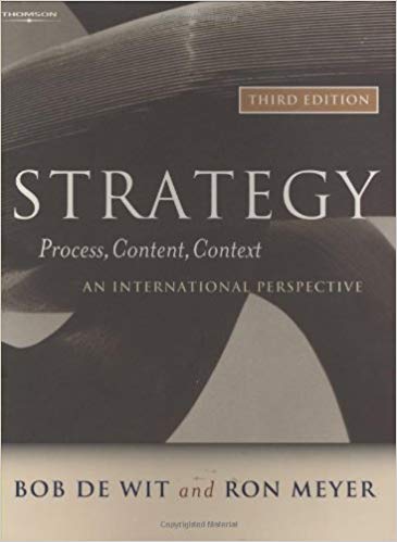 Strategy Process Content Context 4th Edition By de Wit Bob - Test Bank