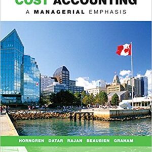 Cost Accounting A Managerial Emphasis 14th Edition By Horngren - Test Bank