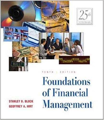 Foundations of Financial Management 10th Canadian Edition By Stanley B. Block - Test Bank