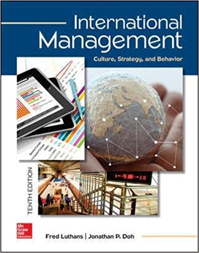 International Management Culture Strategy and Behavior 10th Edition By Luthans - Test Bank