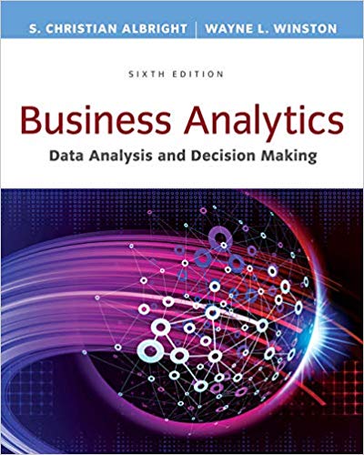 Business Analytics Data Analysis & Decision Making, 6th Edition by S. Christian Albright - Test Bank