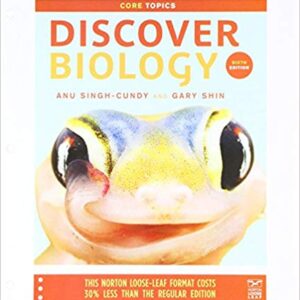 Discover Biology 6th Edition By Anu Singh-Cundy - Test Bank