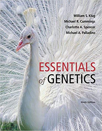 Essentials of Genetics 9th Edition By William S. Klug - Test Bank