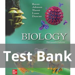 Test Bank For Biology 13th Edition by Raven
