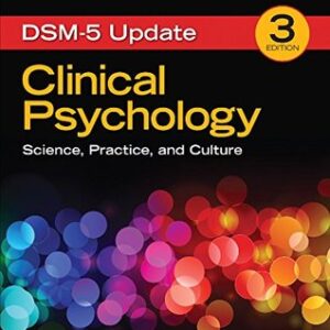 Clinical Psychology Science Practice And Culture 3rd Edition By Andrew - Test Bank