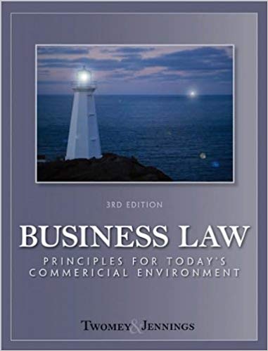 Business Law Principles For Today's Commercial Environment  3rd Edition by David P. Twomey - Test Bank