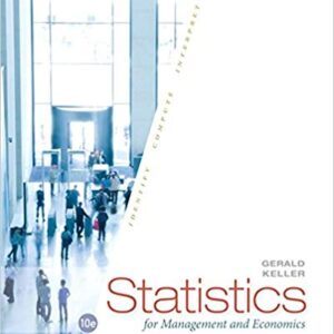 Statistics for Management And Economics Abbreviated  10th Edition By Gerald Keller - Test Bank
