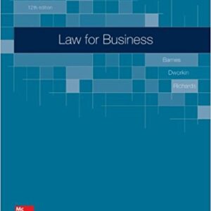 Law for Business 12th Edition By A. James Barnes - Test Bank