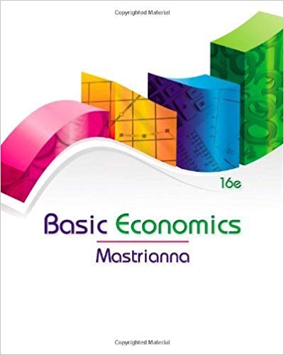 Basic Economics 16th Edition by Mastrianna - Test Bank