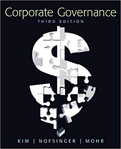 Corporate Governance 3rd Edition by Kenneth Kim - Test Bank