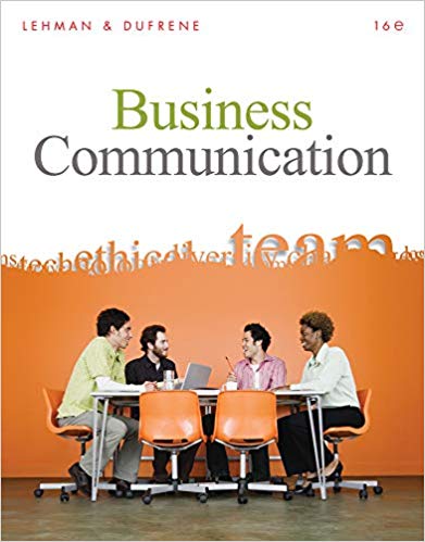 Business Communication 16th Edition by Carol M. Lehman - Test Bank