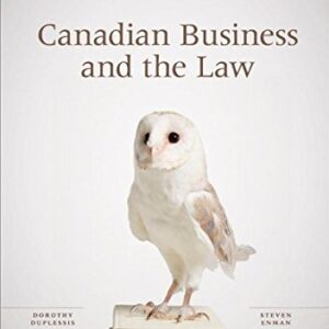 Canadian Business And The Law 4th Edition by Duplessis - Test Bank
