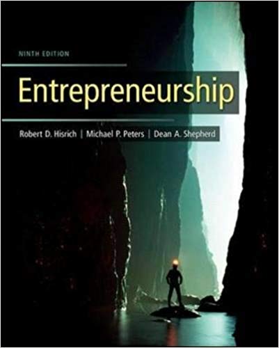 Entrepreneurship 9th Edition by Hisrich - Test Bank