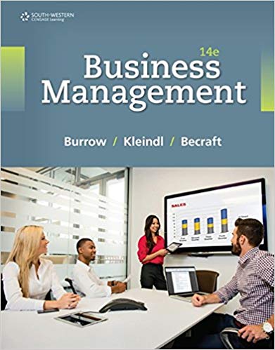 Business Management 14th Edition by James L. Burrow  - Test Bank
