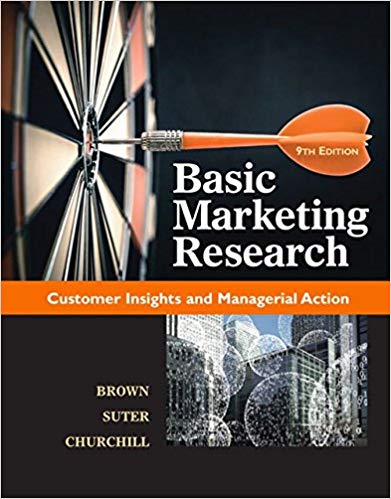 Basic Marketing Research 9th Edition by Tom J. Brown  - Test Bank