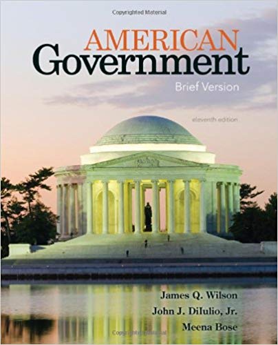 American Government Brief Version 11th Edition by James Q. Wilson - Test Bank