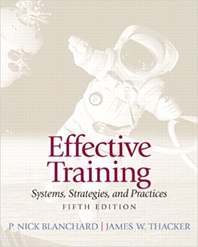 Effective Training 5th Edition by Blanchard - Test Bank