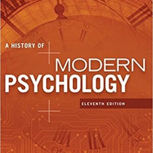 A History Of Modern Psychology 11th Edition by Duane P. Schultz - Test Bank