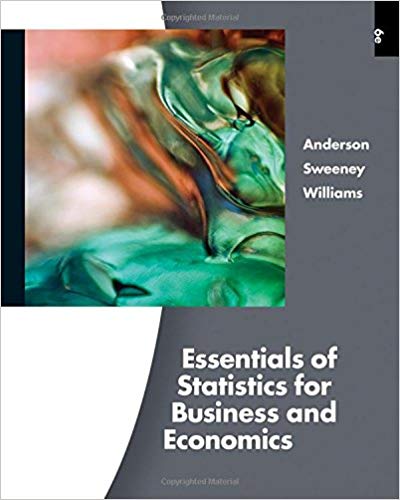 Essentials of Statistics for Business and Economics 6th Edition By by David R. Anderson - Test Bank