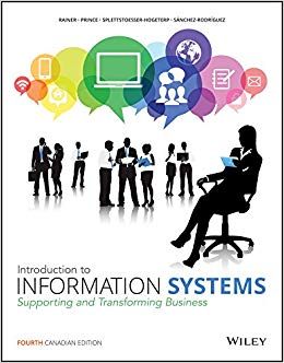 Introduction To Information Systems 4th Canadian Ed By  Rainer  - Test Bank