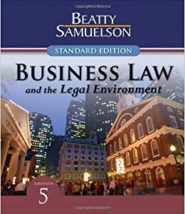 Business Law and the Legal Environment Standard Edition 5th Edition by by Jeffrey F. Beatty - Test Bank