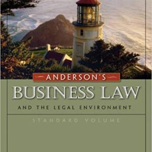 Anderson's Business Law And The Legal Environment 21st Edition by David P. Twomey - Test Bank
