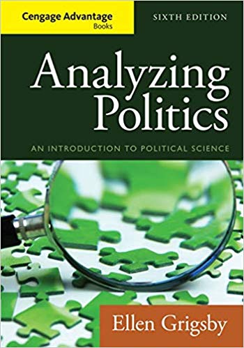 Cengage Advantage Books  Analyzing Politics 6th Edition by Ellen Grigsby - Test Bank