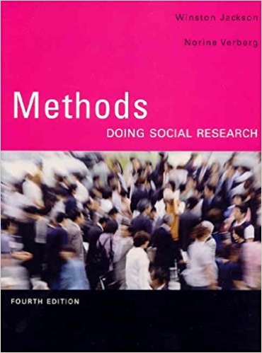 Methods Doing Social Research 4th Edition by Winston Jackson -Test Bank