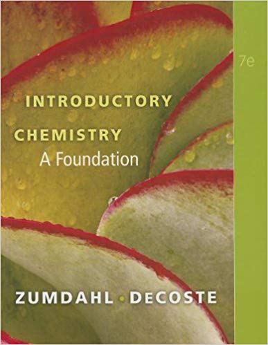 Introductory Chemistry A Foundation 7th Edition by Steven S. Zumdahl - Test Bank