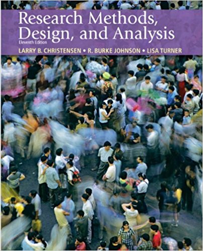 Research Methods Design And Analysis 11Th Ed By Christensen - Test Bank