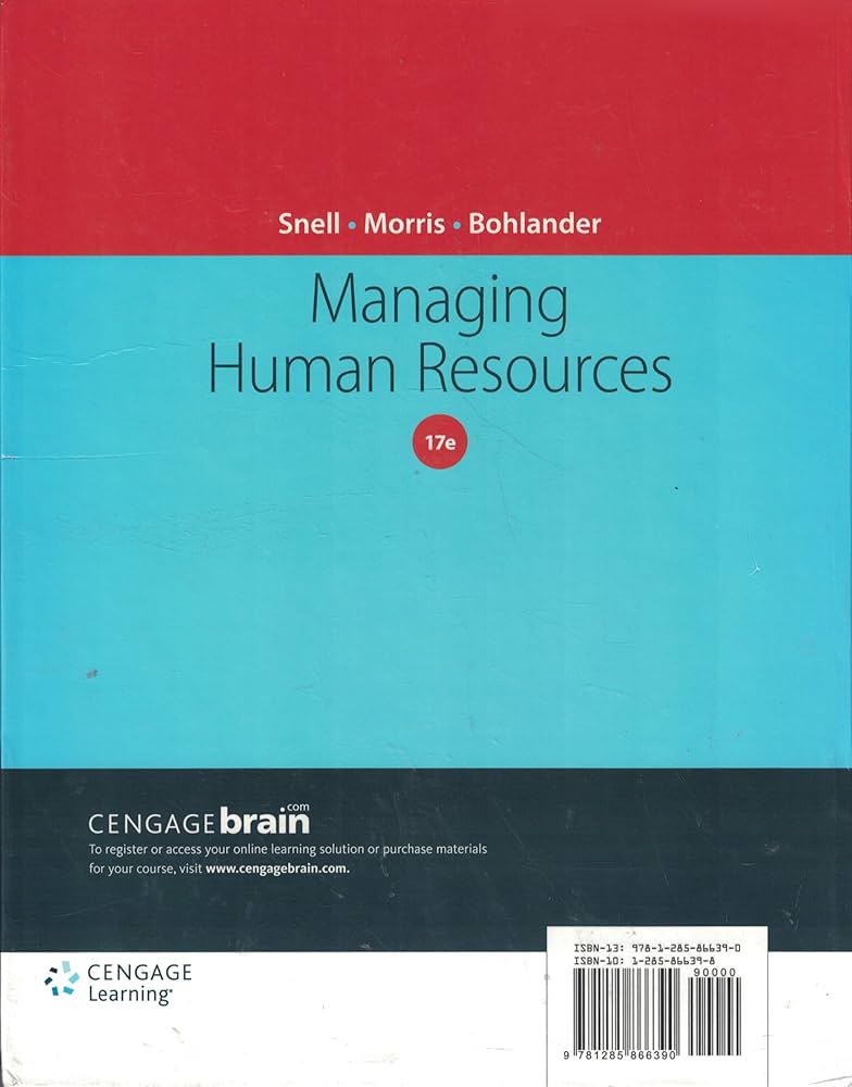 Managing Human Resources 17th Edition by Scott A. Snell -Test Bank