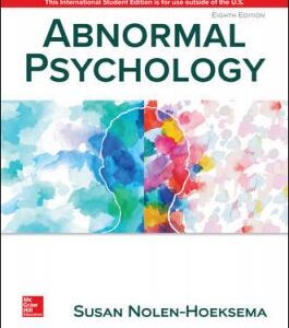 Abnormal Psychology 8Th Edition By Susan Nolen - Test Bank