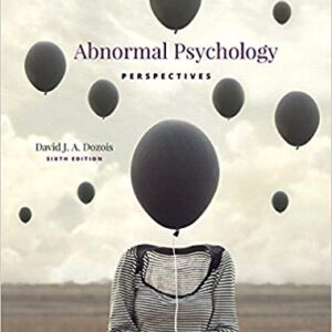 ABNORMAL PSYCHOLOGY PERSPECTIVES 6TH ED BY DAVID - TEST BANK