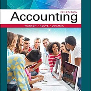 ACCOUNTING 27TH EDITION CARL S. WARREN  JAMES - TEST BANK