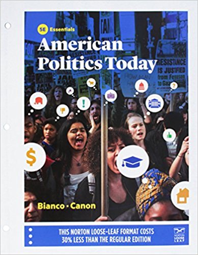 AMERICAN POLITICS TODAY 5TH EDITION WILLIAM T. BIANCO  - Test Bank