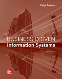 Business Driven Information Systems Paige Baltzan 6e - Test Bank
