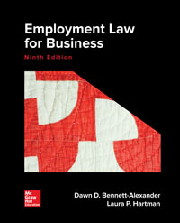 Employment Law for Business Dawn Bennett Alexander 9e - Test Bank
