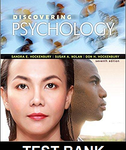 Discovering Psychology 7th Edition By Hockenbury - Test Bank