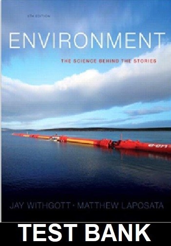 Environment The Science behind the Stories 5th Edition By Withgott - Test Bank