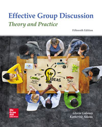 Effective Group Discussion Theory and Practice Gloria Galanes 15e - Test Bank