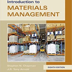 Introduction To Materials Management 8th Edition By Chapman - Test Bank
