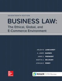 Business Law Arlen Langvardt 17e - Test Bank