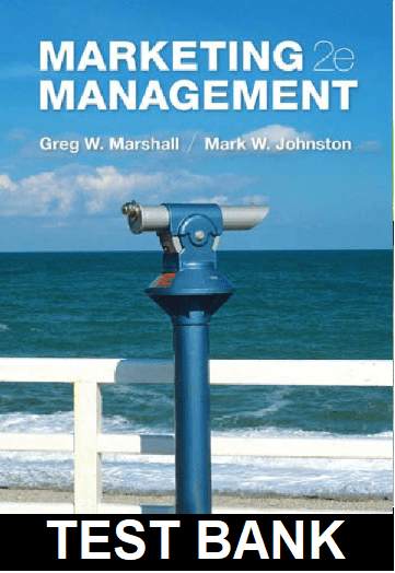 Marketing Management 2nd Edition By Marshall - Test Bank