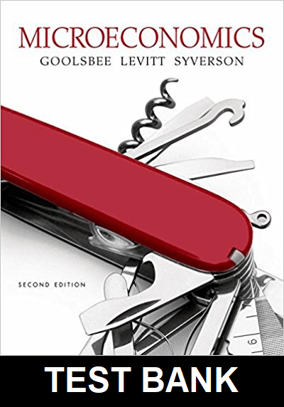 Microeconomics 2nd Edition By Goolsbee - Test Bank