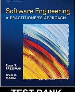 Software Engineering A Practitioners Approach 8th Edition By Pressman - Test Bank