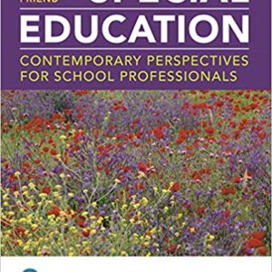 Special Education Contemporary Perspectives for School Professionals 5Th edition by Marilyn Friend - Test Bank
