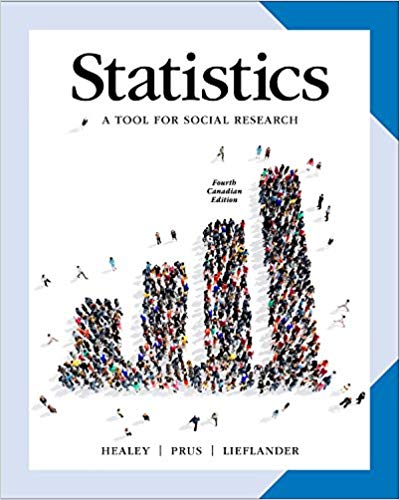 Statistics A Tool For Social Researchers in Canada 4Th Ed by Steven Prus - Test Bank